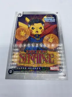 Pikachu as Dr. Strange Lazer Holo Marvel Heroes & Villains Non-Pokemon Fan Art - Image 5