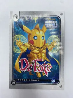 Pikachu as Dr. Fate #125 Lazer Holo DC Heroes & Villains (Non-Pokemon Fan Art) - Image 5