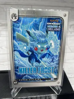Pikachu as Killer Frost 169 Lazer Holo DC Heroes & Villains (Non-Pokemon Fan Art - Image 2