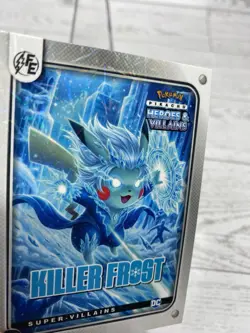 Pikachu as Killer Frost 169 Lazer Holo DC Heroes & Villains (Non-Pokemon Fan Art - Image 4