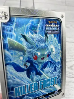 Pikachu as Killer Frost 169 Lazer Holo DC Heroes & Villains (Non-Pokemon Fan Art - Image 5