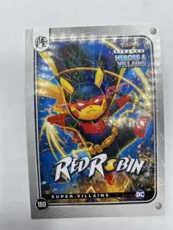 Pikachu as Red Robin #180 Lazer Holo DC Heroes & Villains (Non-Pokemon Fan Art) - Image 5