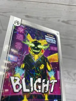 Pikachu as Blight #197 Lazer Holo DC Heroes & Villains (Non-Pokemon Fan Art) - Image 5