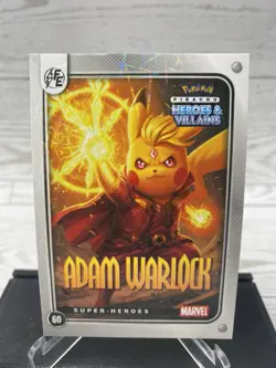 Pikachu as Adam Warlock Lazer Holo Marvel Heroes & Villains Non-Pokemon Fan Art - Image 2
