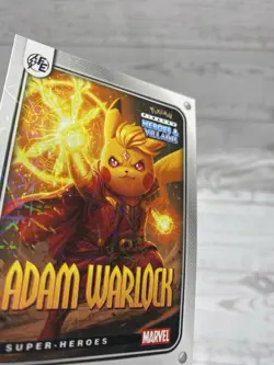 Pikachu as Adam Warlock Lazer Holo Marvel Heroes & Villains Non-Pokemon Fan Art - Image 4