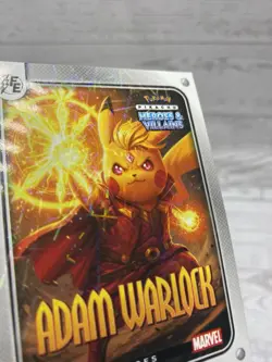Pikachu as Adam Warlock Lazer Holo Marvel Heroes & Villains Non-Pokemon Fan Art - Image 5
