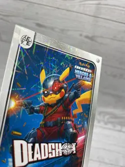 Pikachu as Deadshot #183 Lazer Holo DC Heroes & Villains (Non-Pokemon Fan Art) - Image 4