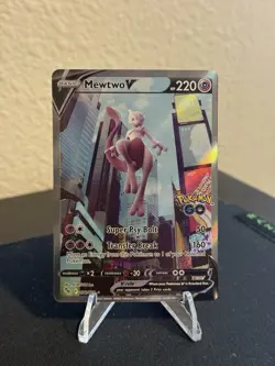 Mewtwo V (Alternate Full Art) 072/078 Pokemon GO Holo - Image 1