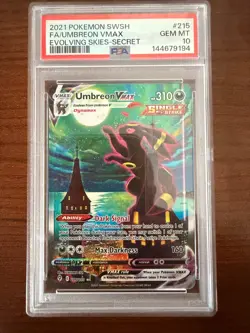 Pokemon 2021 Umbreon VMAX 215/203 Alt Art Evolving Skies GEM MINT PSA 10 - Image 1