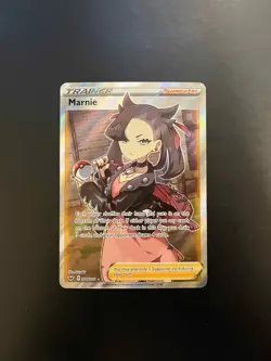 Marnie 200/202 - Pokemon Sword & Shield Base Full Art Trainer Ultra Rare NM - Image 1