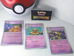 Pokemon Mega Evolution Abra Kadabra Alakazam Line Set 2 of each - Image 1
