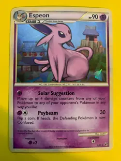 Espeon 2/90 Pokemon Undaunted - Cracked Ice Holo Rare - TCG - NM - Image 1