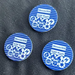 Nintendo Pokemon TCG Holofoil Flip Coins Chansey Vileplume Aerodactyl Set of 3 - Image 2