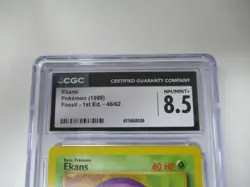 1999 Pokemon Ekans 46/62 1st Edition CGC 8.5 - Image 2