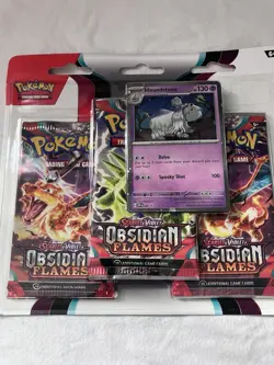 Obsidian Flames 3 Pack Blister and 1 Pack Blister Pokemon TCG Factory Sealed New - Image 2