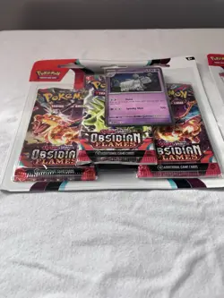 Obsidian Flames 3 Pack Blister and 1 Pack Blister Pokemon TCG Factory Sealed New - Image 4