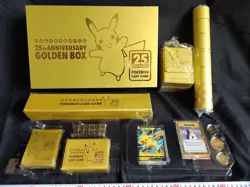 Used, Pokemon Sword & Shield Japanese 25th Anniversary Premium Golden Box-e1115- - Image 1