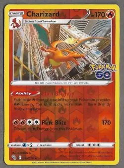 2022 Pokemon Go CHARIZARD 010/078 HOLO RARE PACK FRESH - Image 1