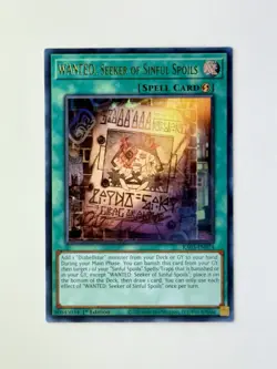 WANTED: Seeker of Sinful Spoils Ultra Rare RA03-EN074 1st Edition Gem Mint 💎 - Image 2