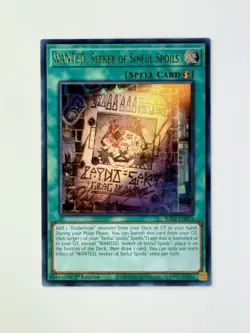 WANTED: Seeker of Sinful Spoils Ultra Rare RA03-EN074 1st Edition Gem Mint 💎 - Image 3