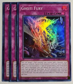 Yugioh x3 Ghoti Fury DABL-EN091 Super Rare 1st Edition - Image 1