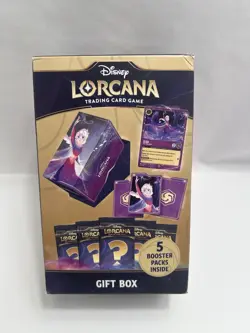 NEW 2025 Ravensburger Disney LORCANA Elsa Promo Card 5 Booster Pack GIFT BOX - Image 1