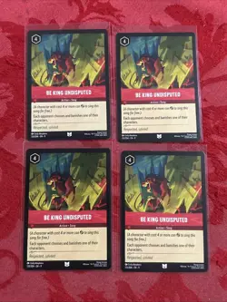 4x Disney Lorcana - Fabled - Be King Undisputed - 133/204 x4 - Image 1