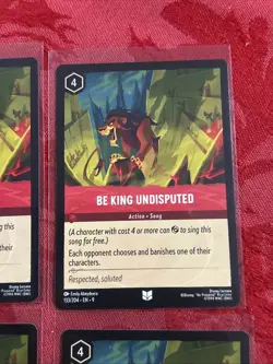 4x Disney Lorcana - Fabled - Be King Undisputed - 133/204 x4 - Image 2