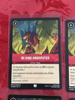 4x Disney Lorcana - Fabled - Be King Undisputed - 133/204 x4 - Image 3