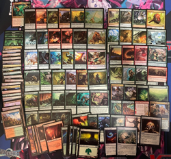 MTG - 100 CARD OMNATH LOCUS OF RAGE LANDFALL COMMANDER DECK - EDH MINA AND DENN - Image 1