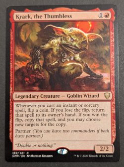 MTG Card - 1x Krark The Thumbless - Commander Legends - NM - Magic The Gathering - Image 1