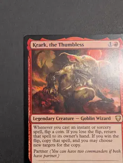 MTG Card - 1x Krark The Thumbless - Commander Legends - NM - Magic The Gathering - Image 3