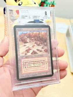 BGS 8 MTG ALPHA 1993 PLATEAU DUAL LAND LIMITED EDITION ENGLISH magic psa - Image 1