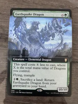 MtG Commander Legends 2 Extended Earthquake Dragon 588 M/NM Never Played! - Image 1