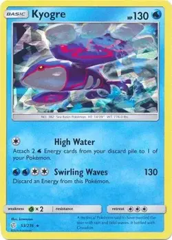 Pokemon TCG Holofoil - Kyogre - 53/236 (Cracked Ice Holo) - 053/236 / NM / Engli - Image 1