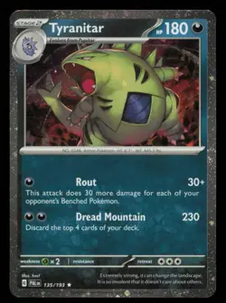Tyranitar 135/193 Pokemon Paldea Evolved COSMOS Promo Near Mint - Image 1