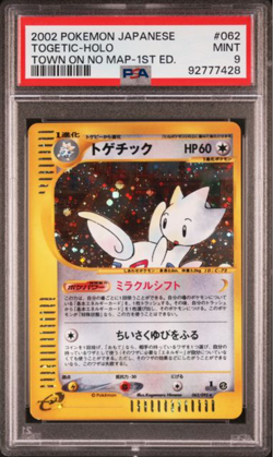 2002 POKEMON JPN THE TOWN ON NO MAP 1ST ED #062 TOGETIC-HOLO PSA 9 - Image 1