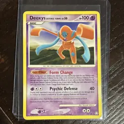 Pokemon Deoxys Defense Forme Rare Regular Legends Awakened 25/146 100 HP Psychic - Image 1
