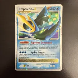 Pokemon TCG Empoleon LV.X DP11 Holo 2008 Diamond & Pearl Black Star Promo LP - Image 1