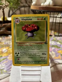 Pokemon Vileplume Jungle Holo Rare 80 HP 1999 Card 15/64 English - Image 1