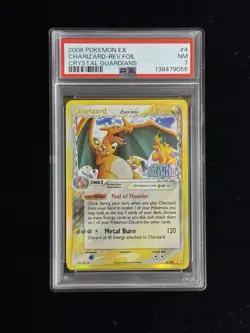 2006 Pokemon Ex Charizard Holo Crystal Guardians 4/100 - PSA 7 - Image 3