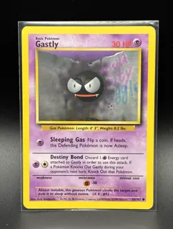 1999 Pokemon Base Set - 50/102 Gastly Regular - NM - Image 1