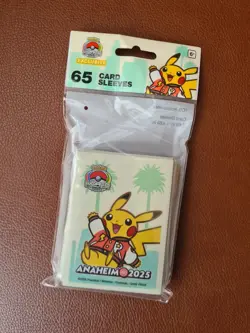 Pokemon World Championship Anaheim 2025 Pikachu Card Sleeves-Socal - Image 1
