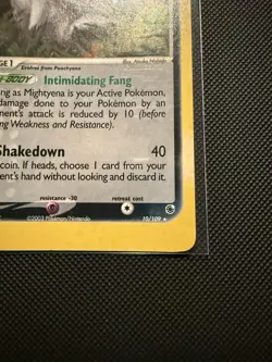 Mightyena 10/109 Holo Rare E-reader Pokemon EX Ruby & Sapphire 2003 - Image 5