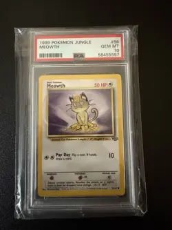 Meowth 56/64 1999 Jungle - PSA 10 Gem Mint Pokemon TCG Vintage Rare - Image 3