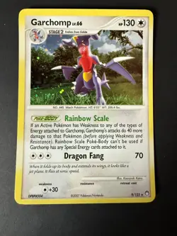 Garchomp Lv.66 9/123 - Pokemon Card - Holo Rare - Mysterious Treasures - LP - Image 1