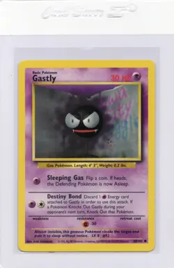 Gastly 1999 Pokemon Base Set No. 50/102 Lightly Played TCG Common - Image 3