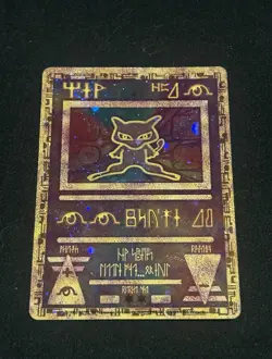 Pokemon Ancient Mew Movie Promo 2000 Water Damaged US Card - Image 1