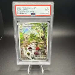 2023 POKEMON S&V PALDEA EVOLVED #197/193 FLORAGATO ILLUSTRATION RARE PSA 9 - Image 1