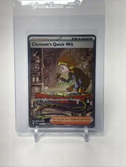 Clemonts Quick Wit 243/191 - Pokemon TCG Surging Sparks Special Illustration NM - Image 1